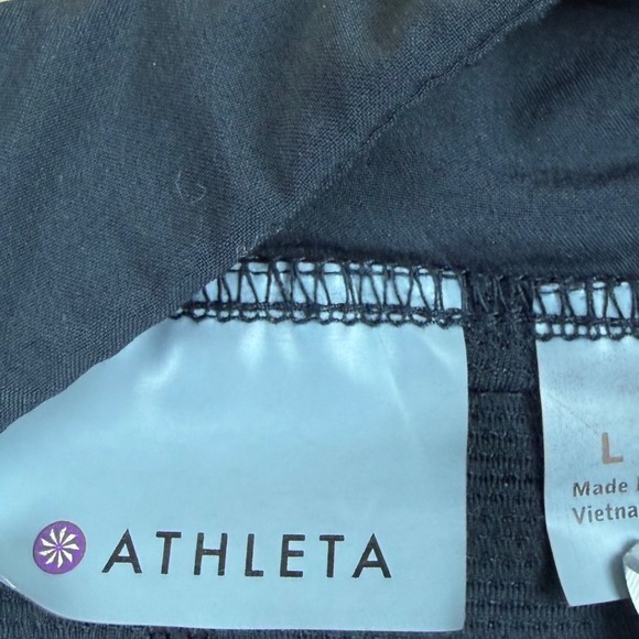 Athleta Womens black Pleated Front Active tennis pickleball Skort Size L Large - Picture 4 of 5